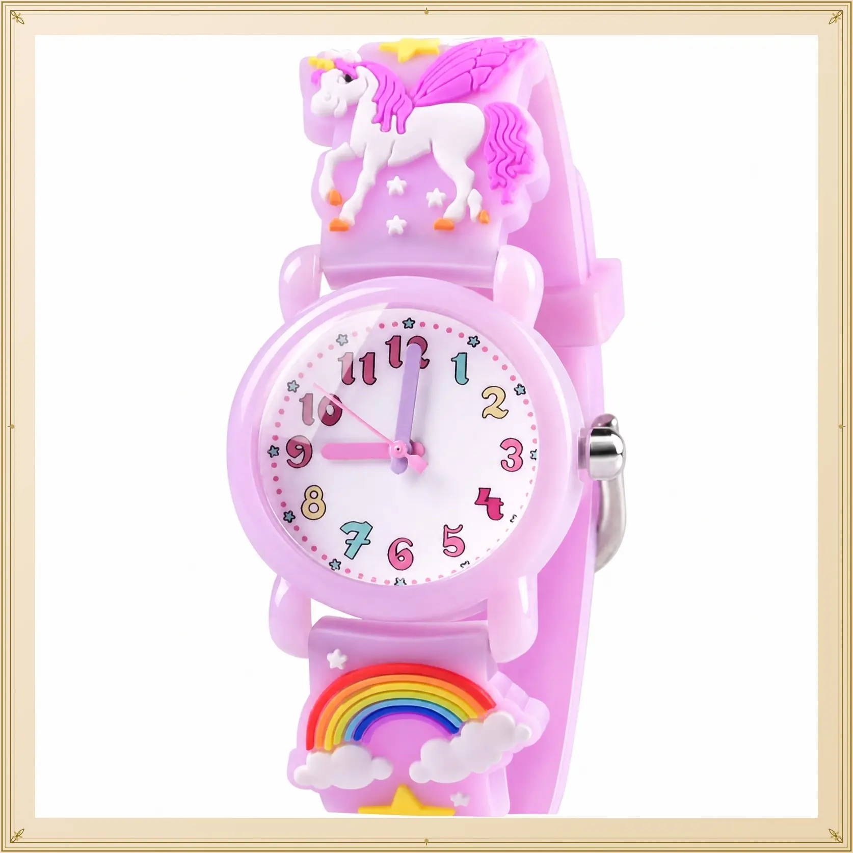 Girls Watch - 3D Cartoon Waterproof Toddler Watch, Gifts for Girls Age 2-8 Toys for 3 4 5 6 7 Year Old Girls - Kids GiftsGift