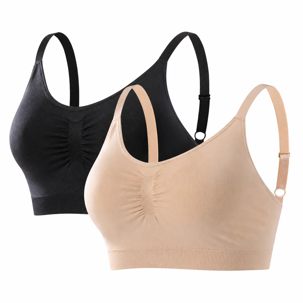 Professional Equipment Women's Seamless Wireless Bra Soft Stretch Padded Bralette Full Coverage Comfortable Everyday Support Bra Adjustable Straps Underwear