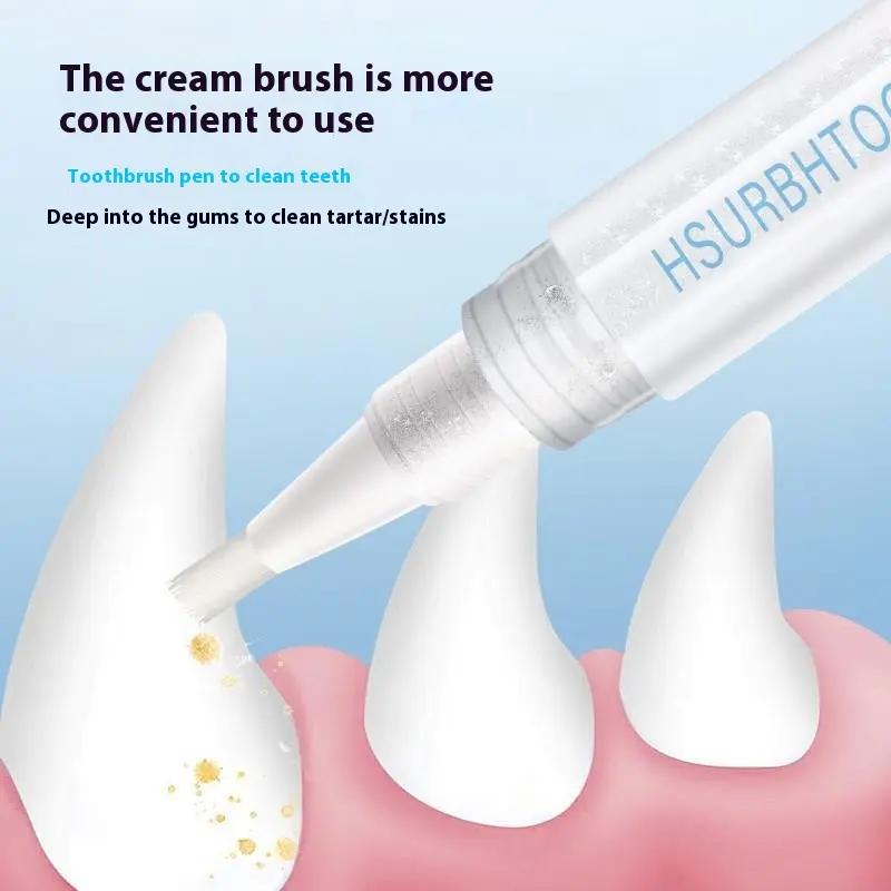 Pet Toothbrush Pen, Dog & Cat Oral Care Tool for Teeth Cleaning & Fresh Breath