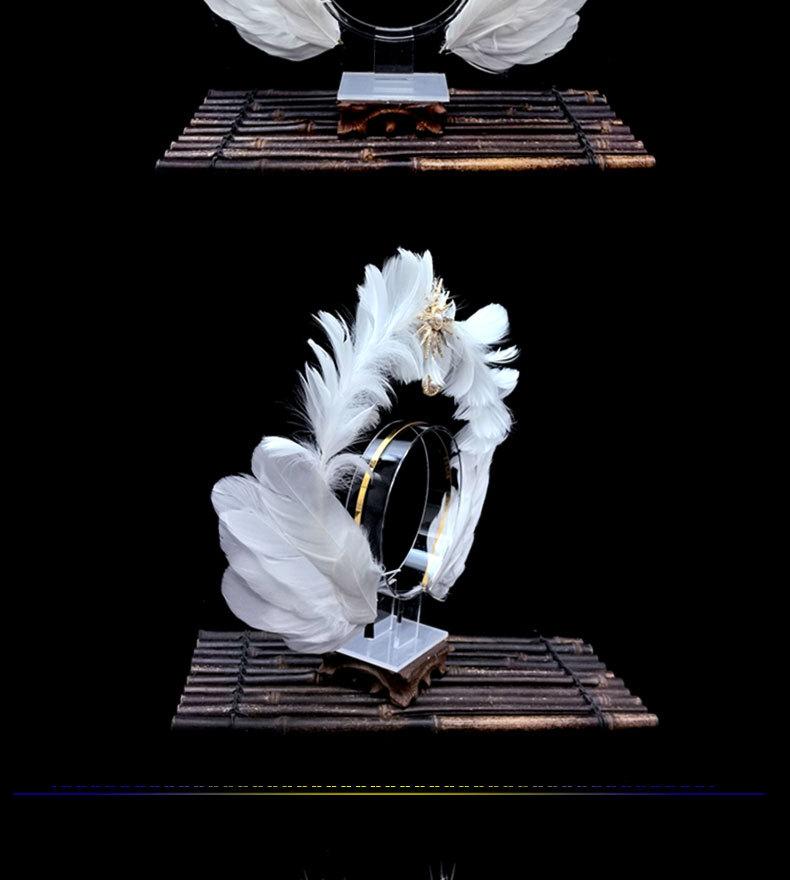 Angel Wing Back Decoration Adult Children Halloween Role-Playing Props Sun God Pope Golden Feather Hair Accessory Costume