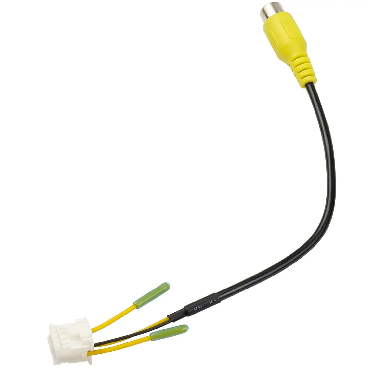 10Pin RCA Wire Harness Connector for Android Radio Back Camera | RCA RCA Video Input Adapter,Car Stereo Reverse Rear Camera Wiring Harness Cable