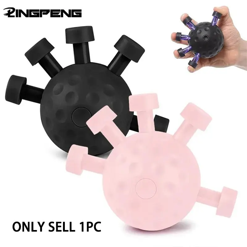 Finger Strength Training Balls, Silicone Non-Slip Portable Grip Enhancer, Hand Grip Exerciser, Adjustable Hand Strengthener, Grip Training Aids, Rock Climbing Finger Trainer for Hand Muscle Building & Daily Relaxation