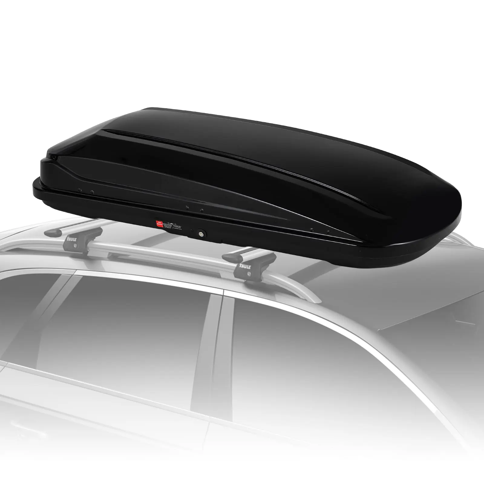 3 Size 350L/480L/500L Hard Shell Roof Top Cargo Carrier - 12.4 Cu Ft Tool-Free Installation with Locking Keys, SUV Truck Roof Cargo Box - Waterproof & Durable for Road Trips, Camping & Travel Luggage rack