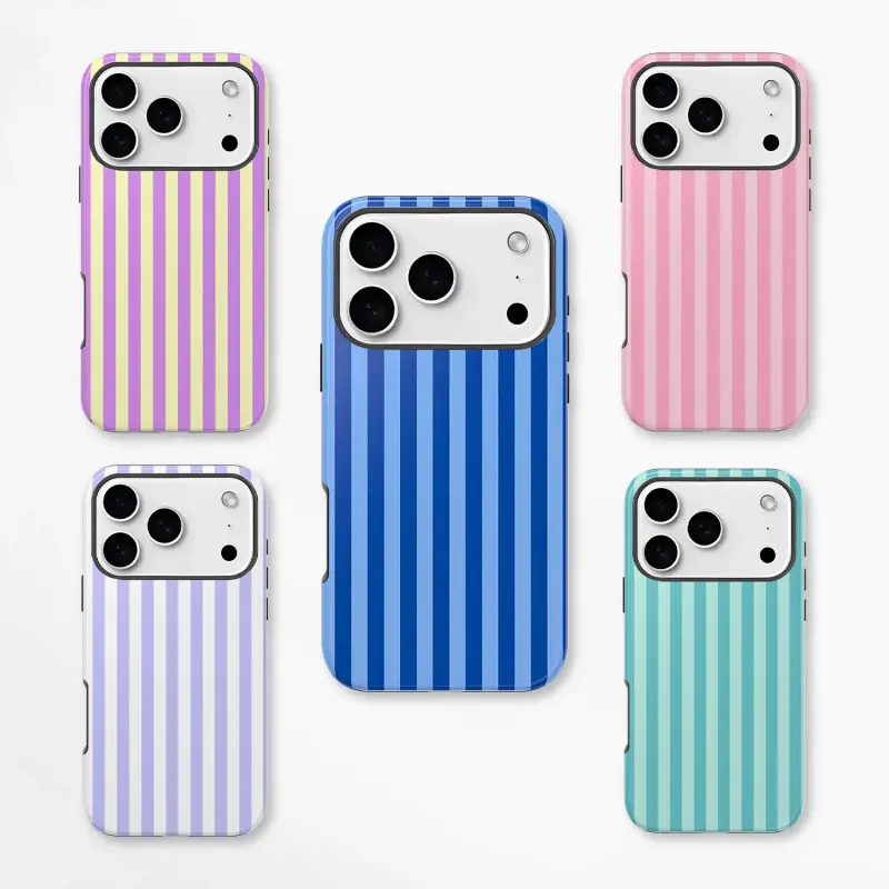 Personalized  Aesthetic Striped Touch Phone Case Cute Phone Cover Phone Accessories Trendy Design for  17 17 Pro Max 16 15 14 Plus13 12 11Pro,Samsung Galaxy S26 25 24 23, comprehensive protection ,modern design  stylish gift