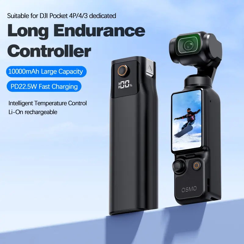 Suitable for DJI Pocket3/4/4P pocket camera battery life controller 10000mAh mobile power bank