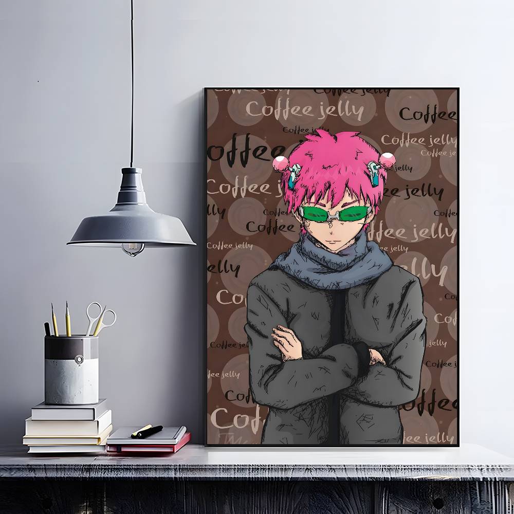 Anime The Disastrous Life Of Saiki K Poster HD art sticky wall waterproof home living room bedroom bar aesthetic decoration