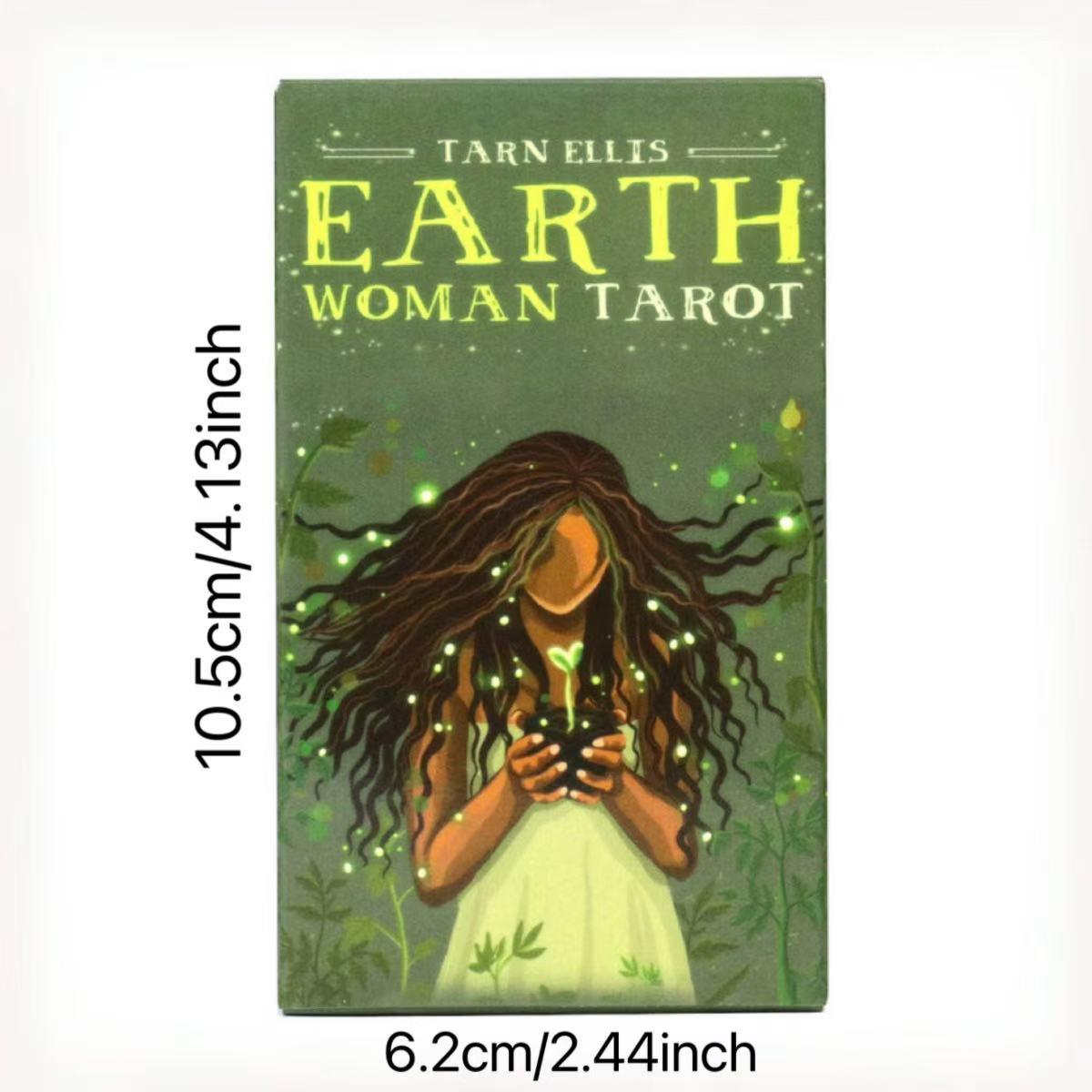Earth Woman Tarot Card Game, 1 Box Tarot Card Game, Casual Party Table Game, English Card Game for Adults, Durable Tarot Cards, Tarot Card Decks