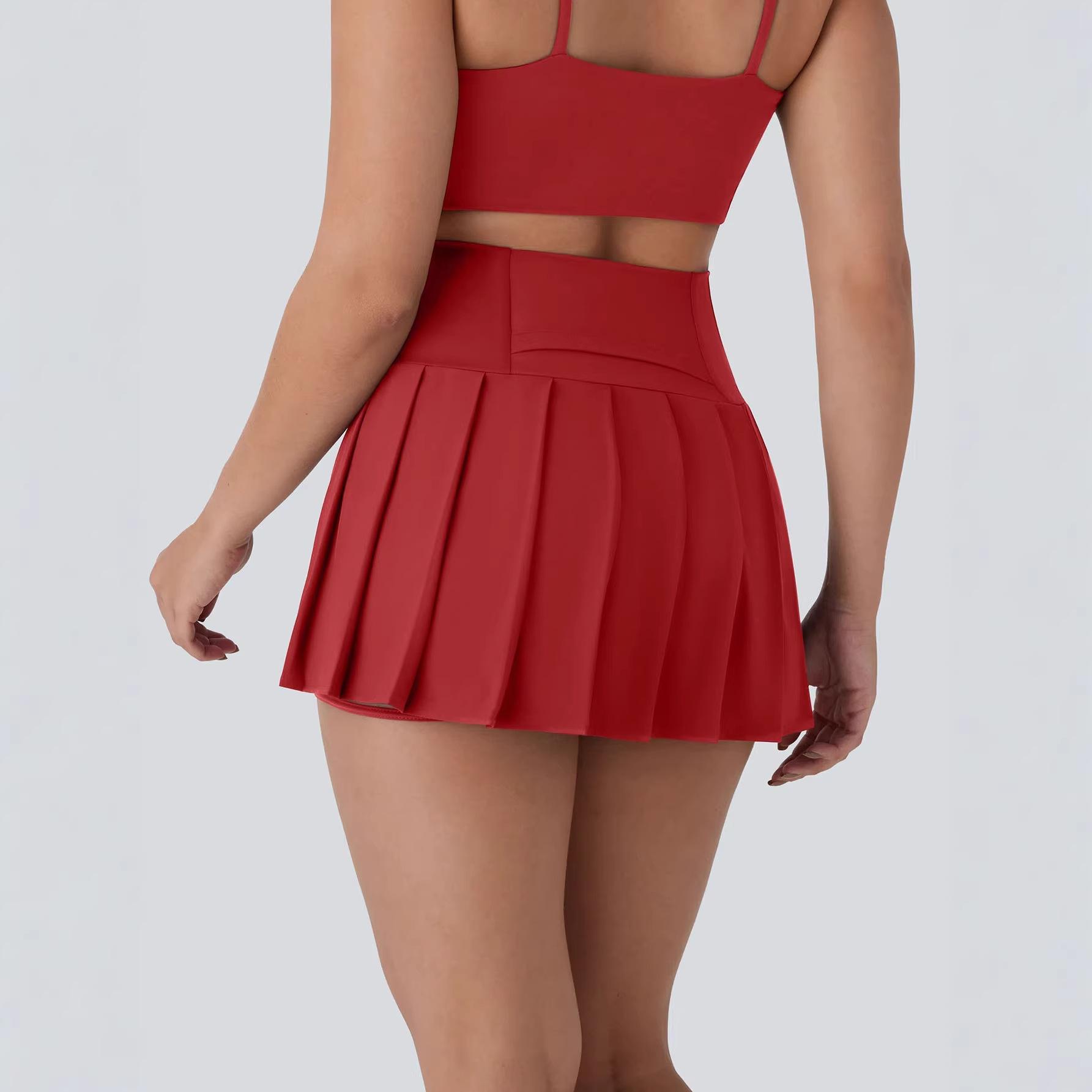 Irregular skirt 2026 outdoor sports casual comfortable versatile pleated skirt spot shorts biker thermal summer