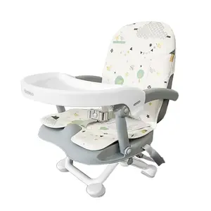 Baby Booster Seat  Dining Table with Removable Tray & Cushion, 3in1 Portable Toddler Booster Seat, 4 Height Adjustable Travel High Chair  Babies and Toddlers