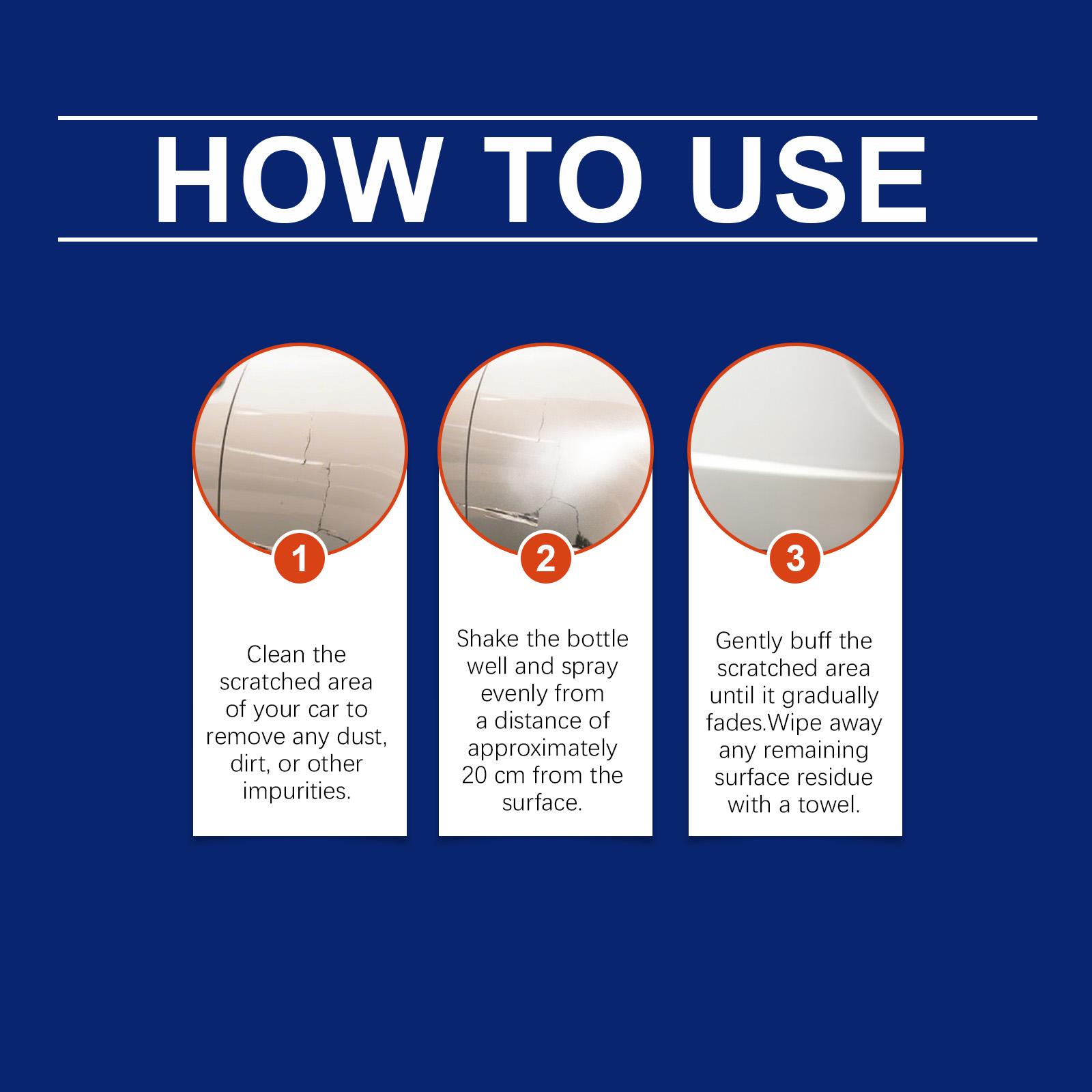 Car Scratch Care Spray, Paint Surface Scratch Remover, Mirror Finish Brightening Cleaner, Protective Coating Agent, Car Maintenance Essential