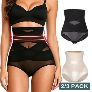 2/3 Pack High Waist Body Shaper Shorts for Women, Tummy Control, Butt Lifting, Thigh Support, Stretch Soft Shapewear for Everyday Use