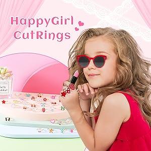 2026 36pcs Girl Jewel Rings, Adjustable, No Duplication Kids Play Rings in Box,Pretend and Dress Up Rings for 4-12 Year Old Girls Birthday Gifts Holiday Gifts, 4 5 6 7 8 9 10 11 12 Year Old Girl Toys Rings