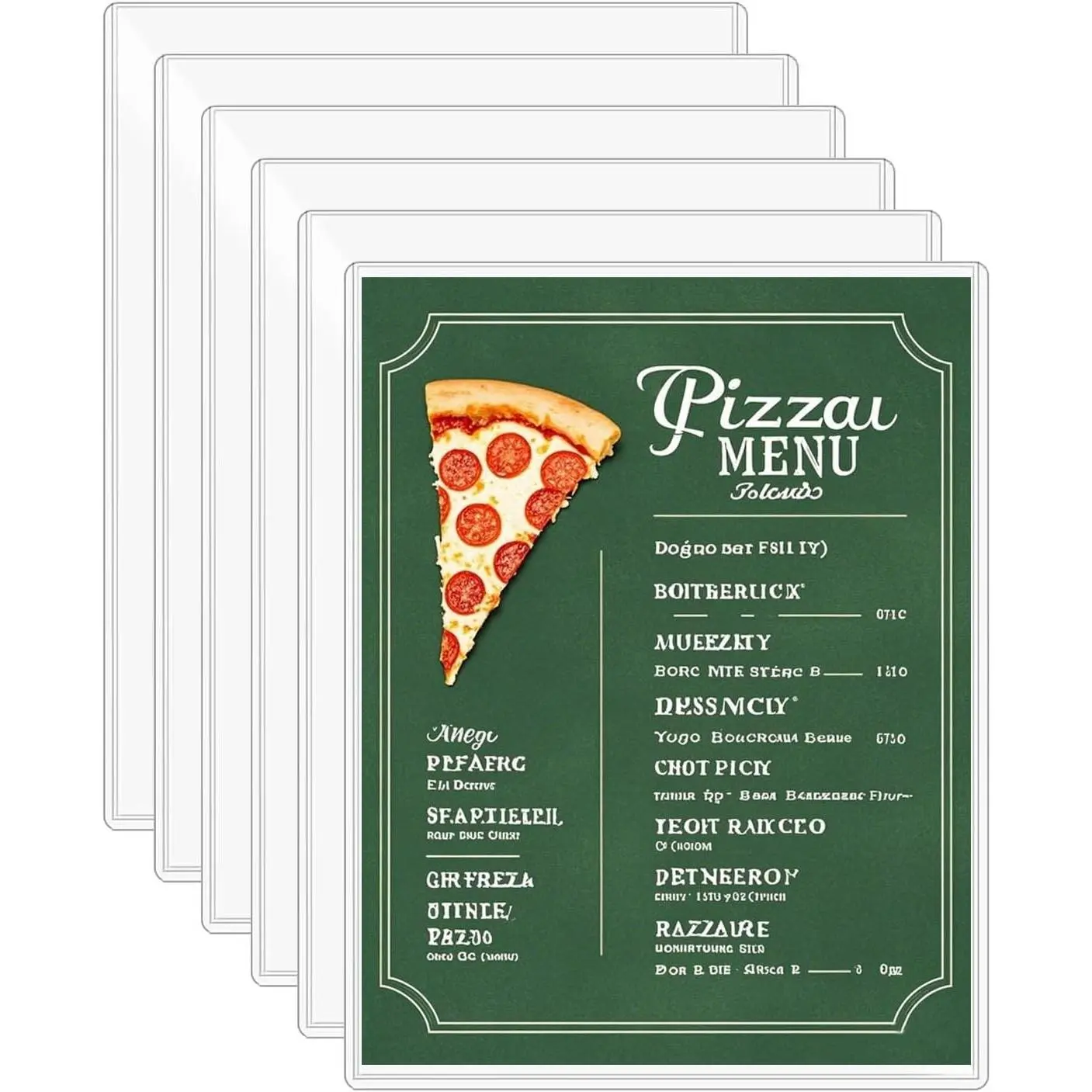 6-Pack Rigid Print Protectors - 8.5"x11" Sheet Size, Transparent Hard Plastic Page Sleeves, Protective Covers for Documents, Certificates