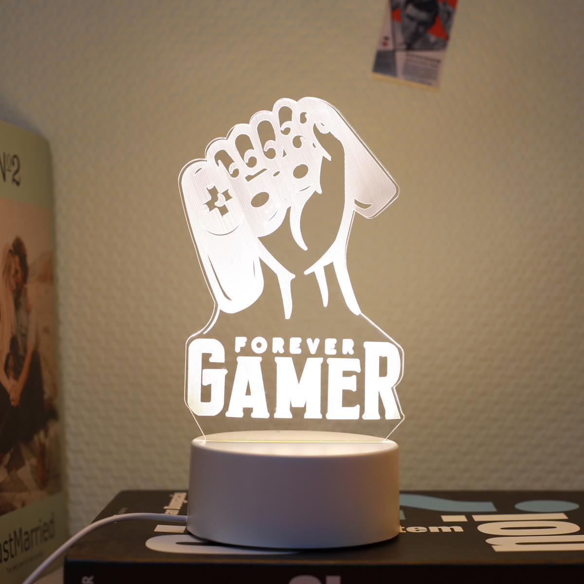 Game Controller Night Light, USB Powered Creative Glowing Desk Lamp, Atmosphere Light, 3D Decorative Night Light, Led Mood Light for Bedroom Gift, Home Decor Light, Led Nightlight