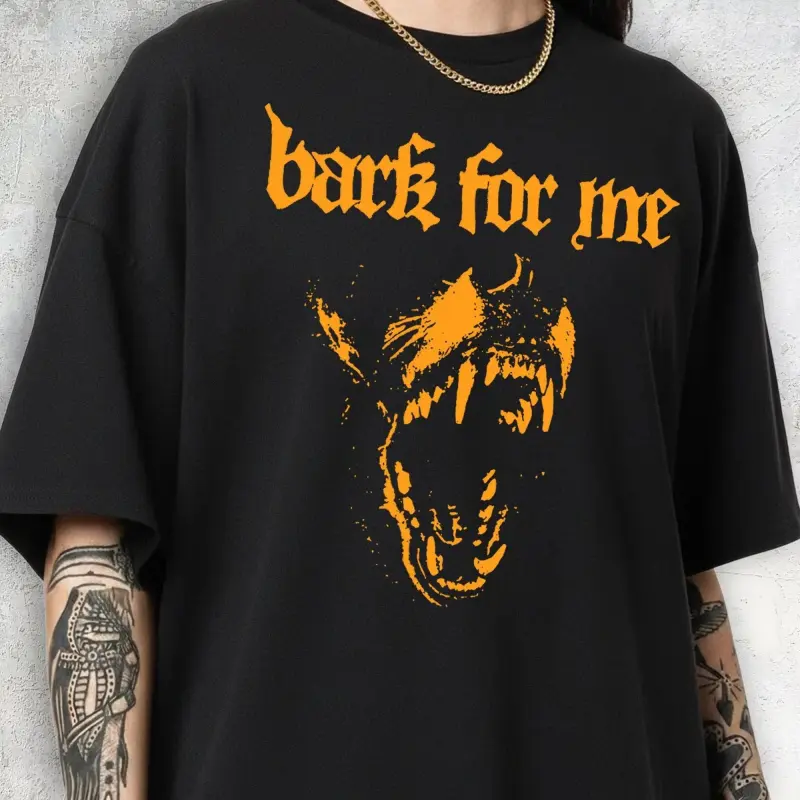 Bark For Me, Gothic Doberman Dog, Y2K Grunge Streetwear Gift, Edgy Animal Graphic Tee