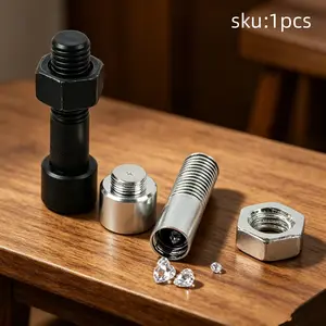Metal Screw Camouflage Safe Box, Hidden Secret Compartment Container for Cash, Pills, Valuable Items, Home Security Anti-Theft Storage Box