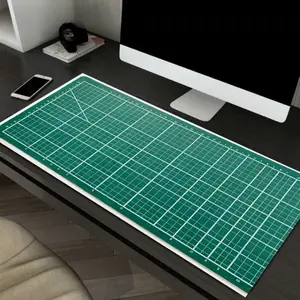 Silica Gel Mouse Pad, Grid Large Desk Mat, Non-Slip Rubber Base, Washable and Durable, Ideal for Gamers, Office, School, Home Decor