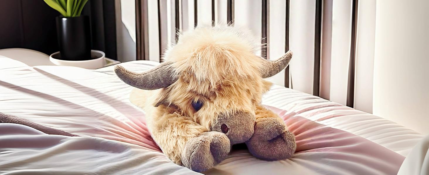 20"| 4 Pounds Highland Cow Weighted Stuffed Animals with Unscented Microwavable Heating Pad, Cute Coolable Heatable Weighted Plush Warm Gift for & Adults 20"| 4 Pounds Highland Cow Weighted Stuffed Animals with Unscented Microwavable Heating Pad, Cute Coolable Heatable Weighted Plush Warm Gift for & Adults