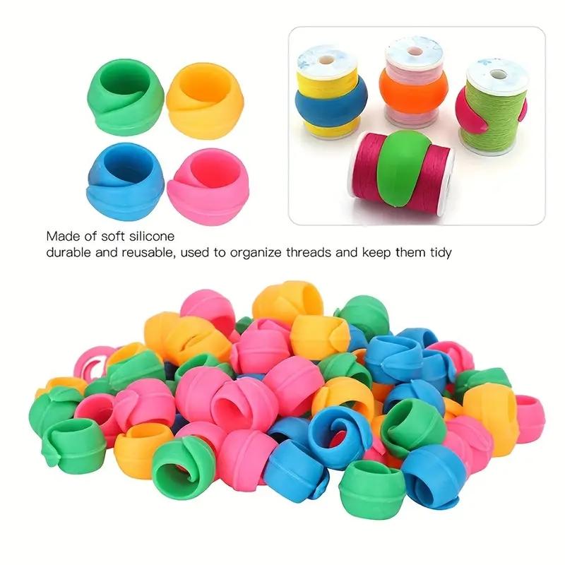 Random Color Thread Spool Saver, 24pcs Thread Spool Hugger, Sewing and Embroidery Machine Thread Spools, Sewing Supplies Crafts