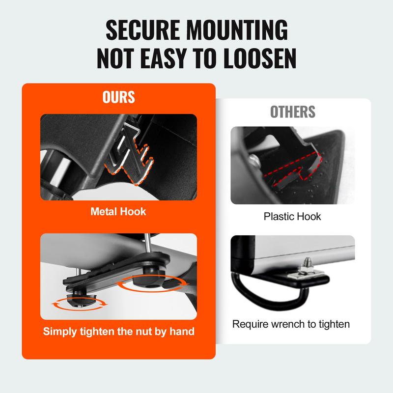 VEVOR Ski and Snowboard Roof Rack, 31.7-Inch Universal Ski Rack for Car Roof Fit Most Crossbars, Carry up to 6 Pairs of Skis or 4 Snowboards, Aluminum Snowboard Ski Rack with Lock & Rubber Padding