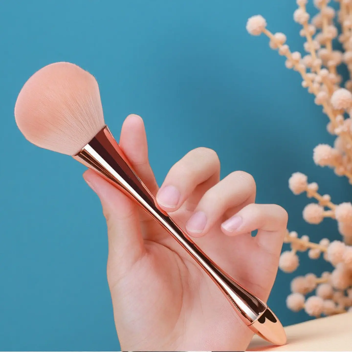 Large Waist-shaped Powder Brush, Blush Brush, Contour Brush, Setting Powder Brush, Stippling Brush, Highlight Makeup Brush, Face Makeup Brush