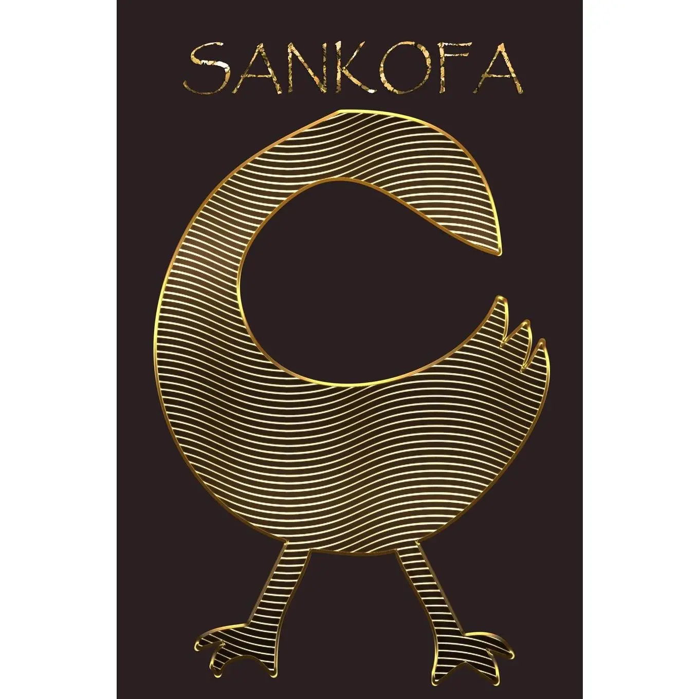 SANKOFA: Bird  Adinkra Blackberry Softcover Note Book Diary | Lined Writing Journal Notebook | 100 Cream Pages | Ghanaian Asante Remembering & Learning |  Symbols - Paperback