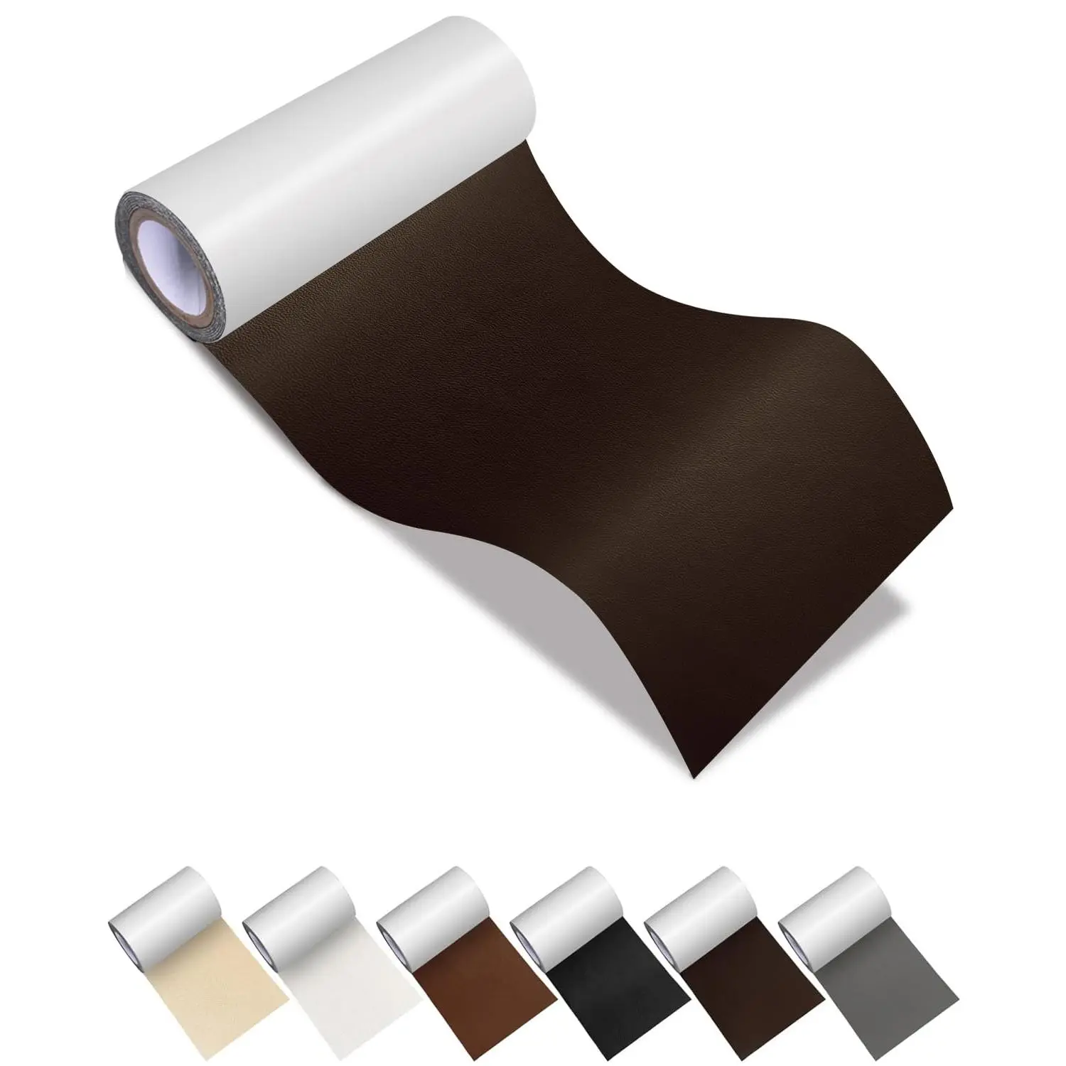 Self-Adhesive Repair Patch, Anti Scratch Sofas Patch for Couch,  Seat, DIY Furniture Upholstery, Handbags, Jackets (Dark Brown)