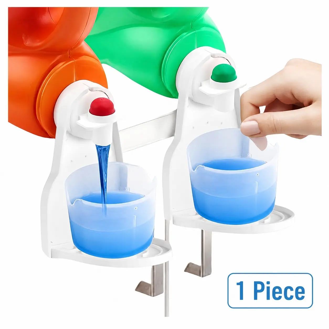 1pc, Laundry Detergent Cup Holders And Liquid Detergent Dispensers, No More Worries About Mess Or Leaks, Keeping Your Washer, Dryer, And Laundry Floor Clean And Organized, Suitable For Most Bottle Sizes