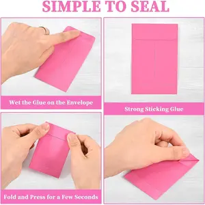 100-Pack 2.25×3.5 Inch Small Envelopes, Mini Envelopes for Seeds, Cash Envelopes, Coin Envelopes