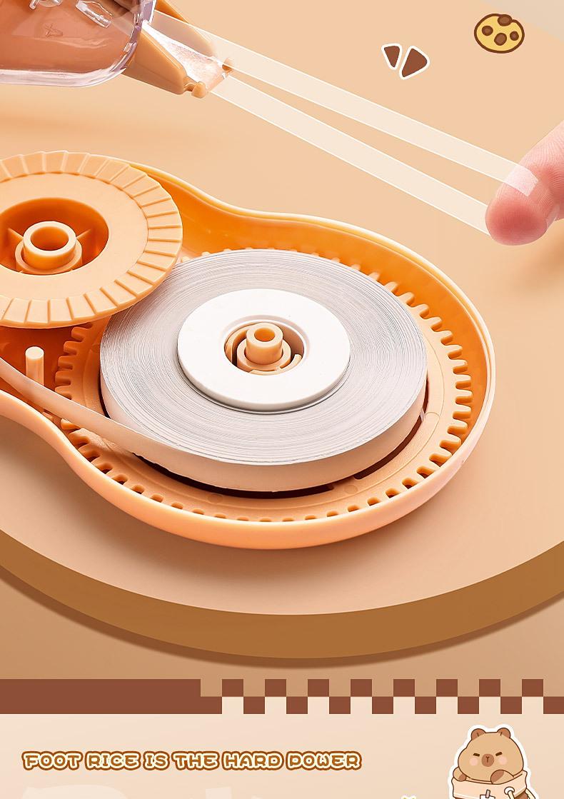 Kaba Bear correction tape for elementary school students' homework, cartoon large-capacity smooth correction tape for correcting mistakes