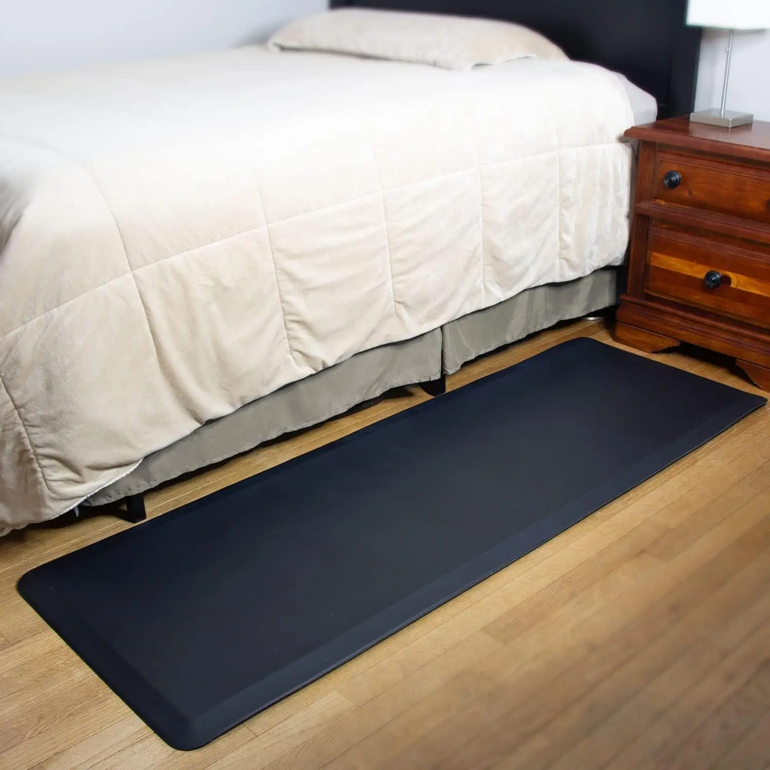 Fall Protection Mat for  - Cushion Safety Mat Reduces  - Anti-Slip Fall Mats for  - Bedside Floor Mats-24''x70''x3/4''