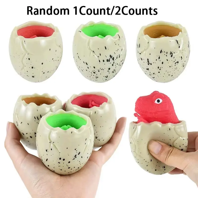 Random Color Novelty Vent Dinosaur Cup Toy, 1/2 Counts Antistress Sensory Squeeze Toy Squishies, Novelty Toy For Kids & Adults, Anxiety Relief Products