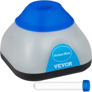 VEVOR Vortex Mixer, 3000rpm Mini Vortex Mixer Shaker, Touch Function Scientific Lab Vortex Shaker, Mix Up to 50ml, 6mm Orbital Diameter for Test Tube, Tattoo Ink, Nail Polish, Eyelash Adhesives, Pain