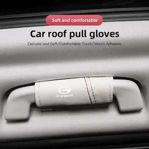 2Pcs Car Suede Leather Roof Handle Protective Cover For GAC MOTOR Trumpchi GS4 GS5 GS8 GM8 GA4 GA6 GA3S M8 E8 ES9 Aion S Aion Y Aion V LX