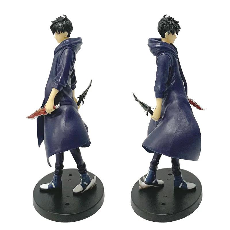 In Stock Solo Leveling Shadow King Figure Sung Jinwoo Cheng Xiaoyu Handheld Model Desktop Ornament Anime Collection Model Gift
