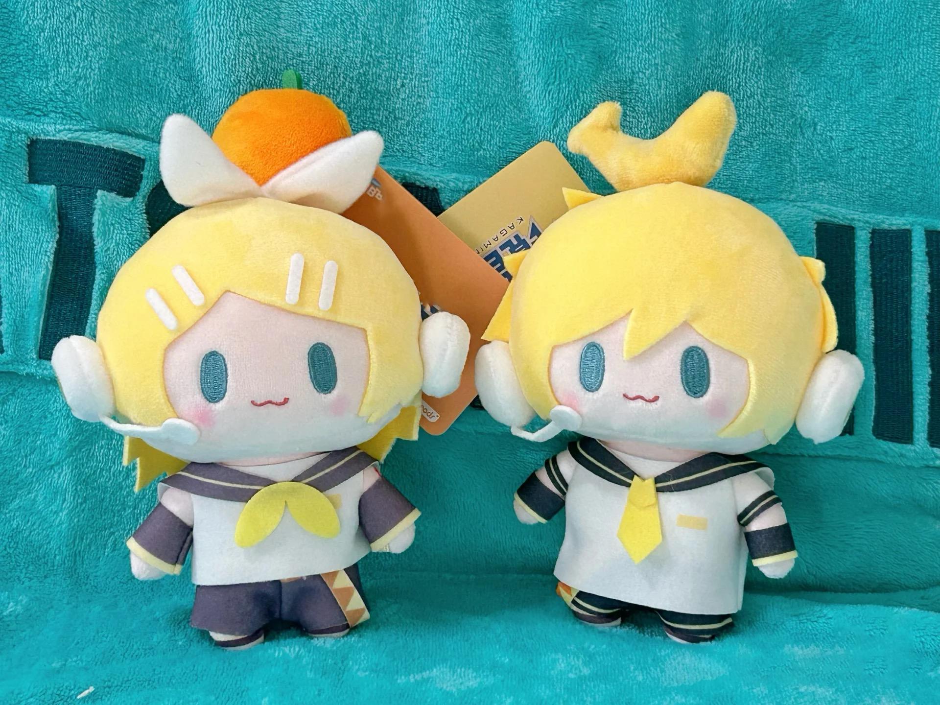 Hatsune Miku Plush Doll Toys Kagamine Len Rin Backpack Keychain Cute Stuffed Dolls Collection Model Ornament Toy Girls Gift