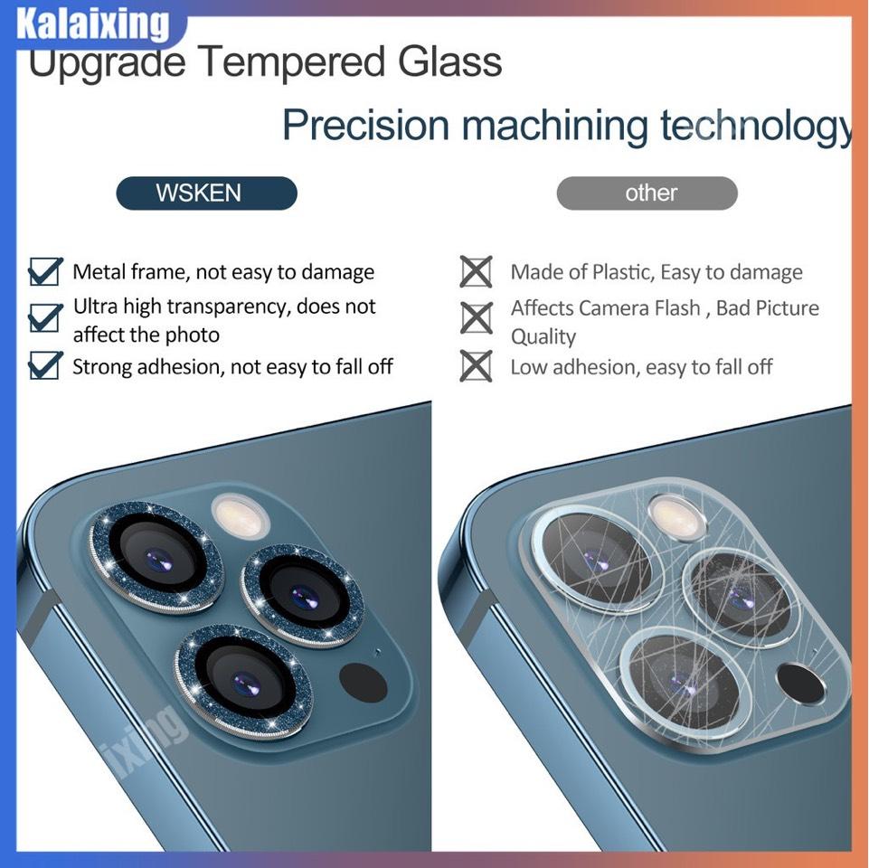 Bling metal ring camera lens protector for iPhone 15 14 13 12 11 pro Max mini rear camera lens cover metal protector ring phones casing protection dustproof flash Protective Smartphone lens  protectors