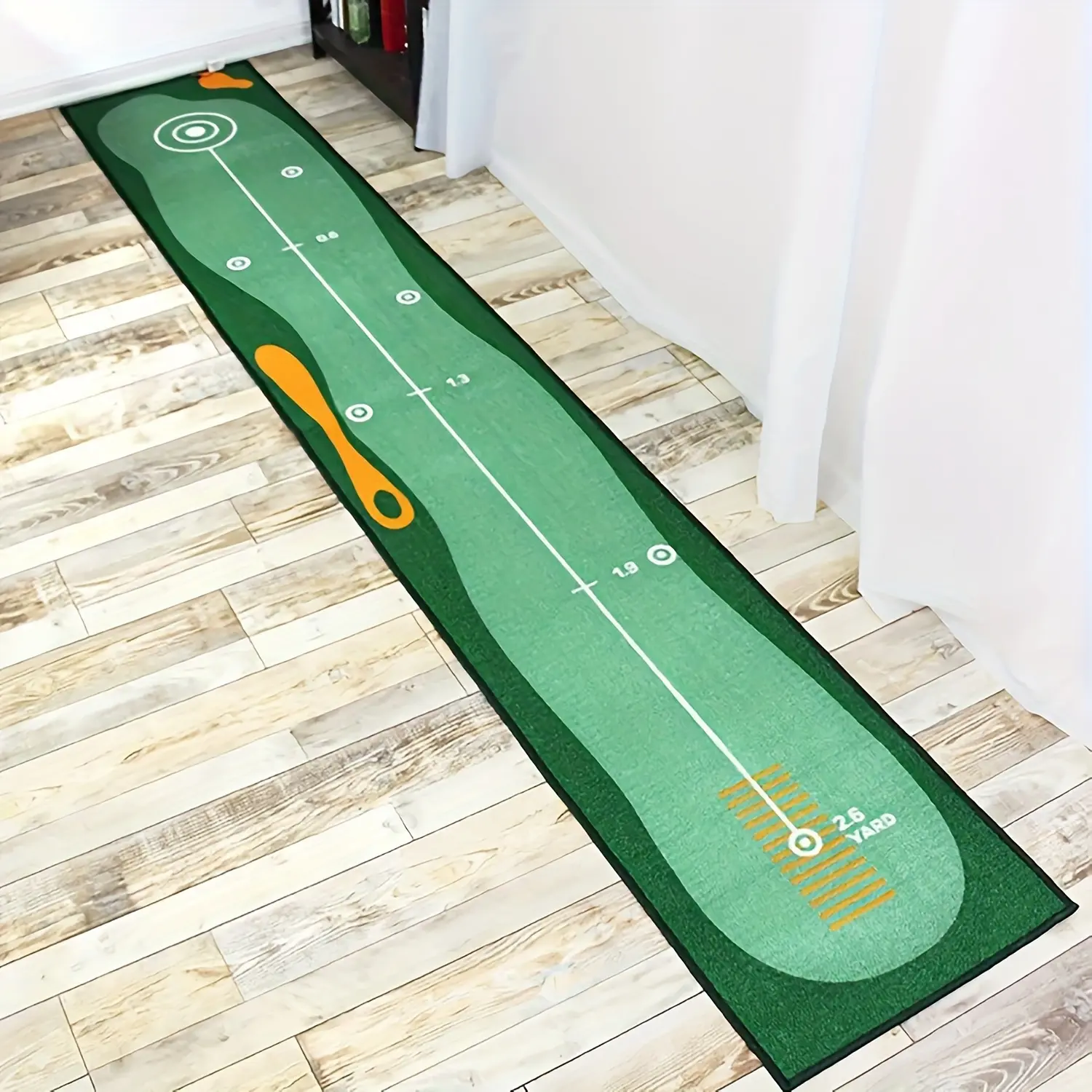 [50x300cm Golf Practice Mat] Anti-Slip Large Golf Training Mat, 50cm x 300cm Durable Turf for Swing Practice, Easy-to-Clean Portable Mat Suitable for Home, Office & Outdoor Use, Ideal for Indoor Backyard Driving Range to Improve Golf Skills, Perfect