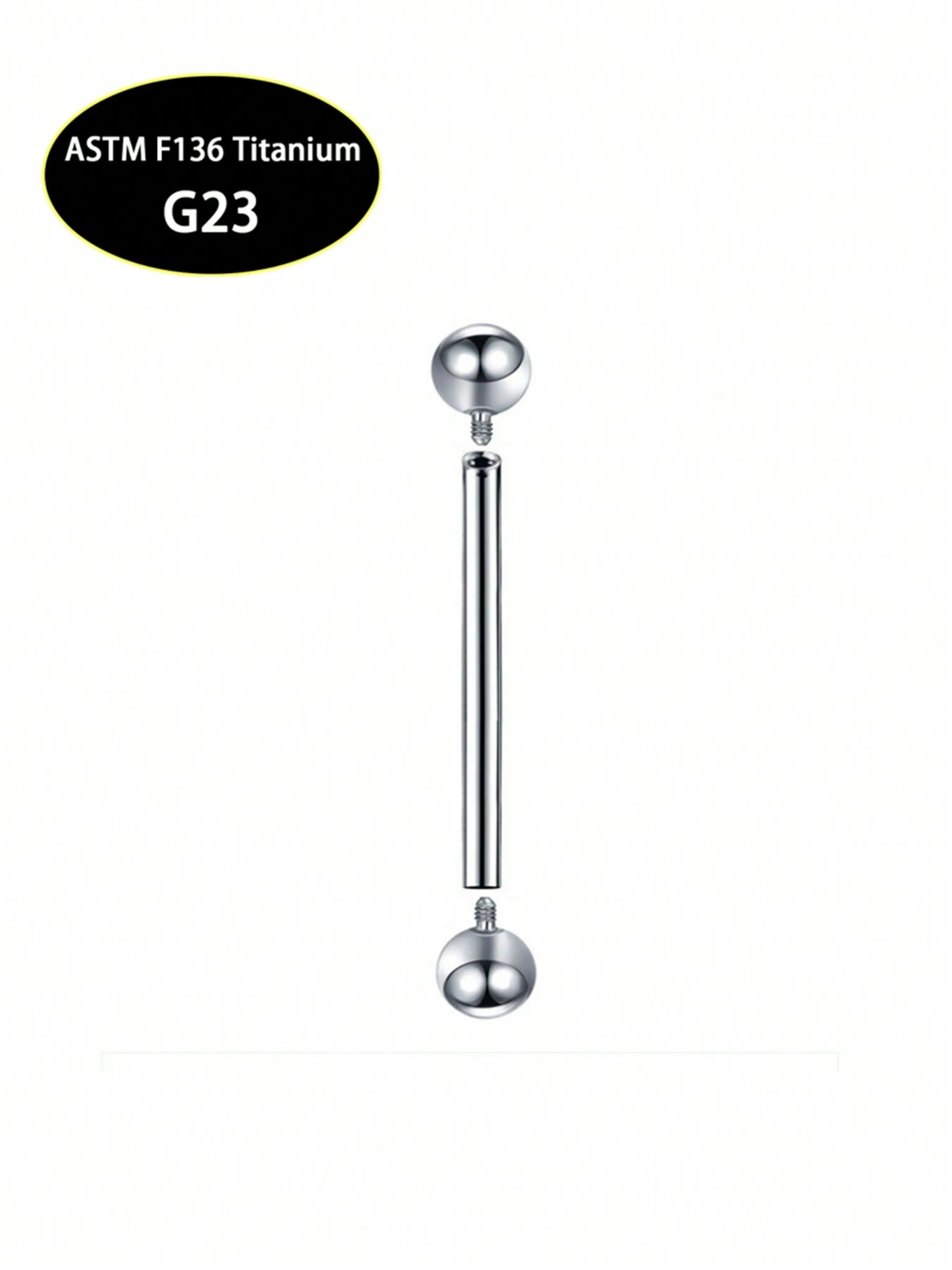1/5Pcs Titanium Industrial Barbell Cartilage Earring External Thread Long Ear Stud Helix Tragus Piercing Retainer Body Jewelry Ear Piercings