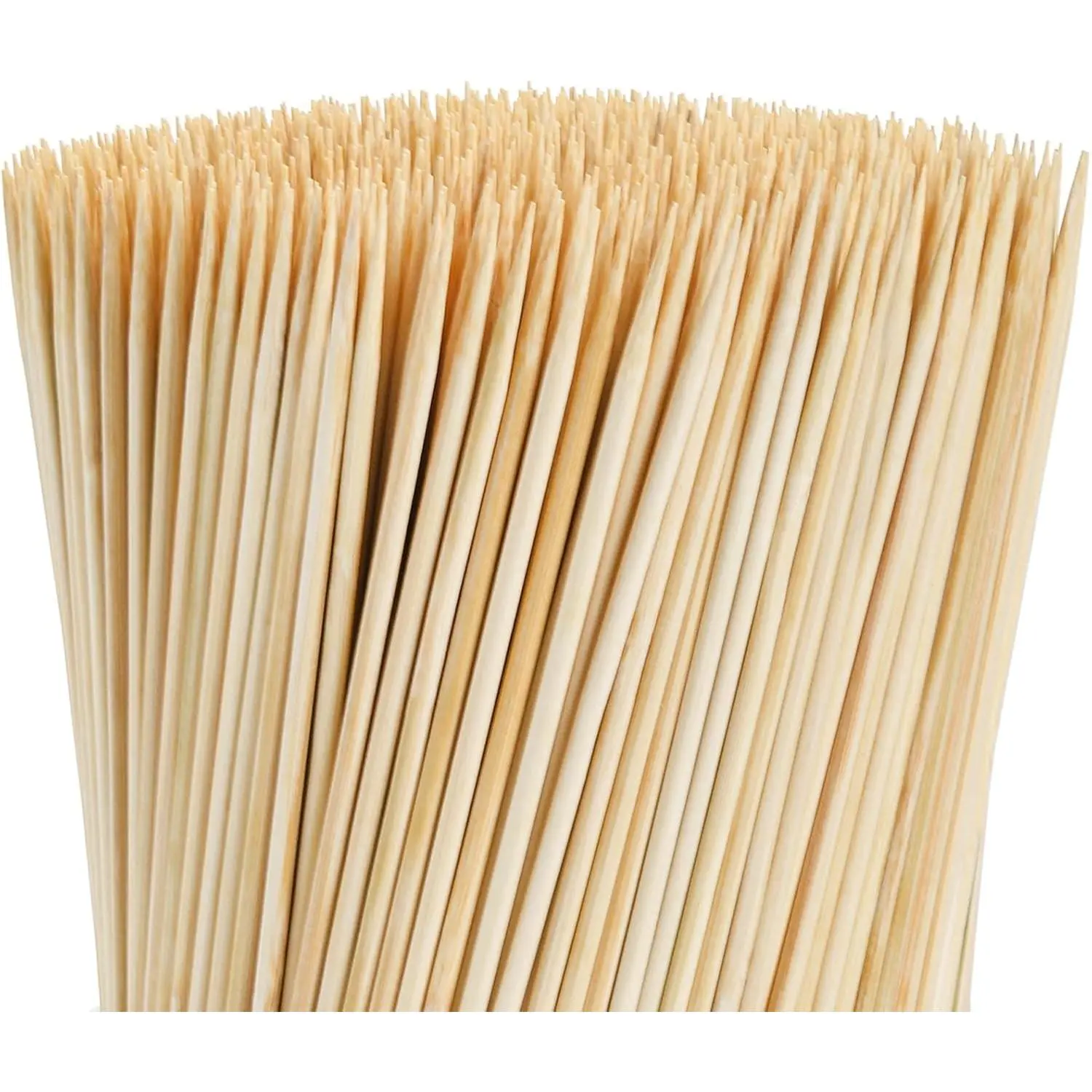 1000 Pack 12 Inch Bamboo Skewer Sticks, Food Safe Barbecue Kabob Skewers for Grill BBQ, Kebab, Marshmallow Roasting, Fruit Sticks