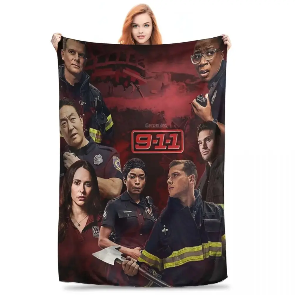 Emergency Rescue Inspired Drama Flannel Blanket, Soft Cozy Lightweight Throw for Adult Blanket Kids Blanket, Ultra Soft Sofa Bed Office Travel Blanket, Home Decor Bedspread All Season Gift Birthday Christmas