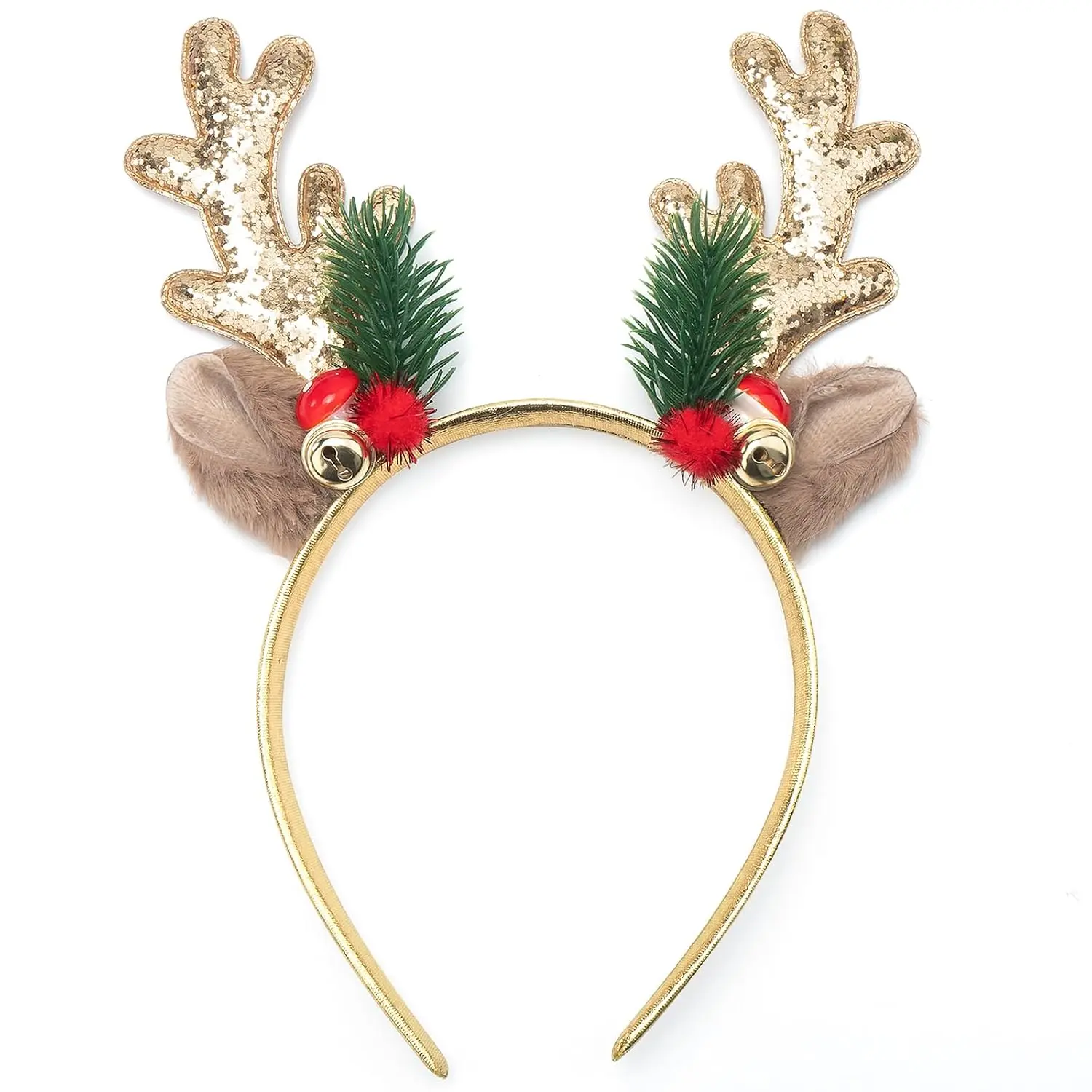 Christmas Headbands Glitter Christmas   Headband Cute Xmas Hair Bands Holiday Headbands Party  Christmas Costume Party Accessories for Women and Girls ()