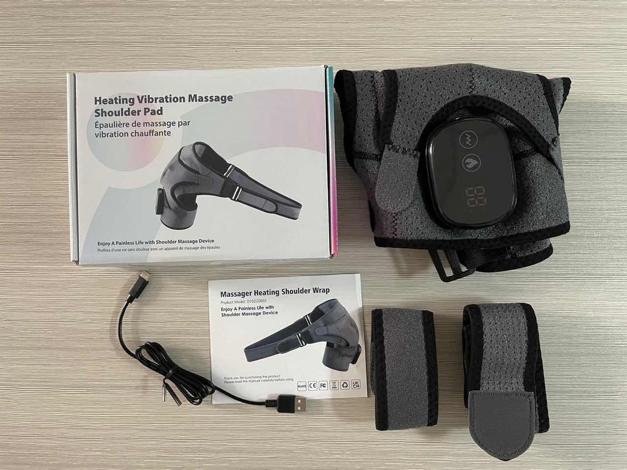 Cross-border heating massage shoulder pads charging heating shoulder pads shoulder periarthritis physiotherapy massager private mold source factory spot clavicular shoulder pad Lightweight Tactical Quick Release Vest clavicular pulls strap