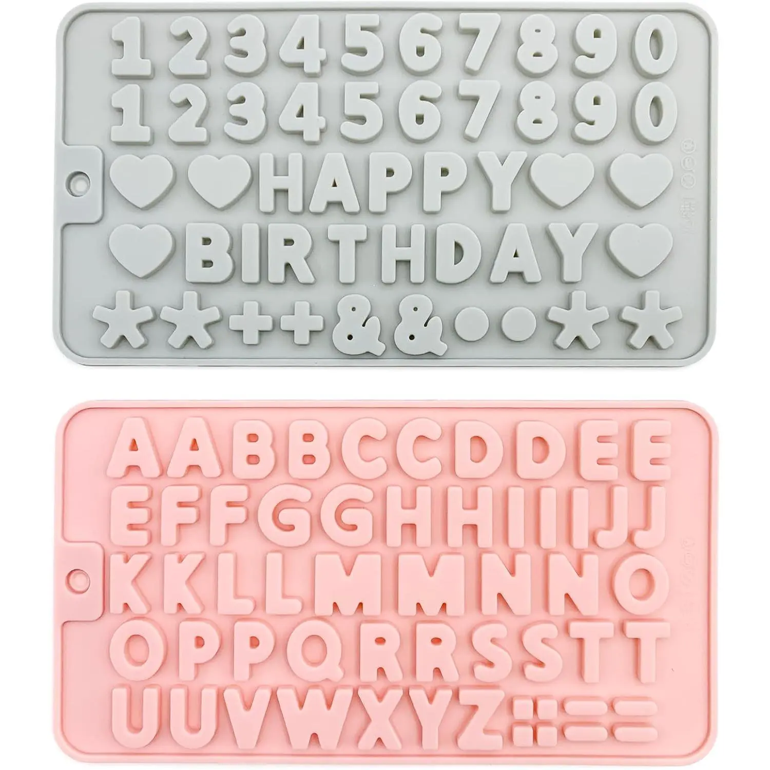 2 count   Letter & Number Molds | Non-Stick Baking Tools for , Cake, Soap | Dishwasher & Oven Safe (-40°C to 230°C)