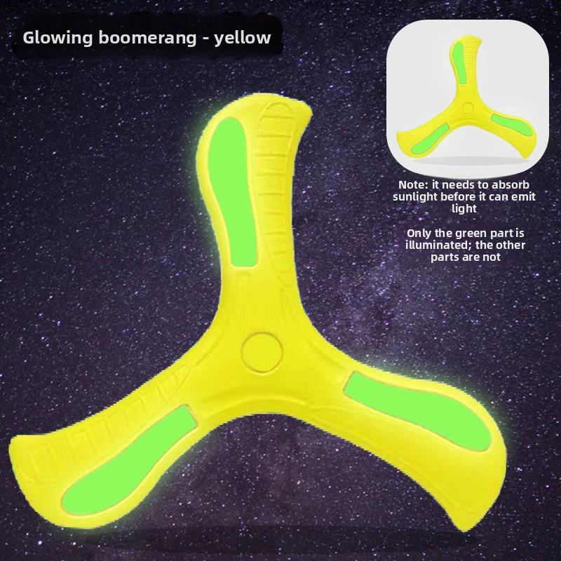 Outdoor Sports Children's Toys Park Outdoor Sports Darts Frisbee Cool Children's Luminous Boomerang Soft Label