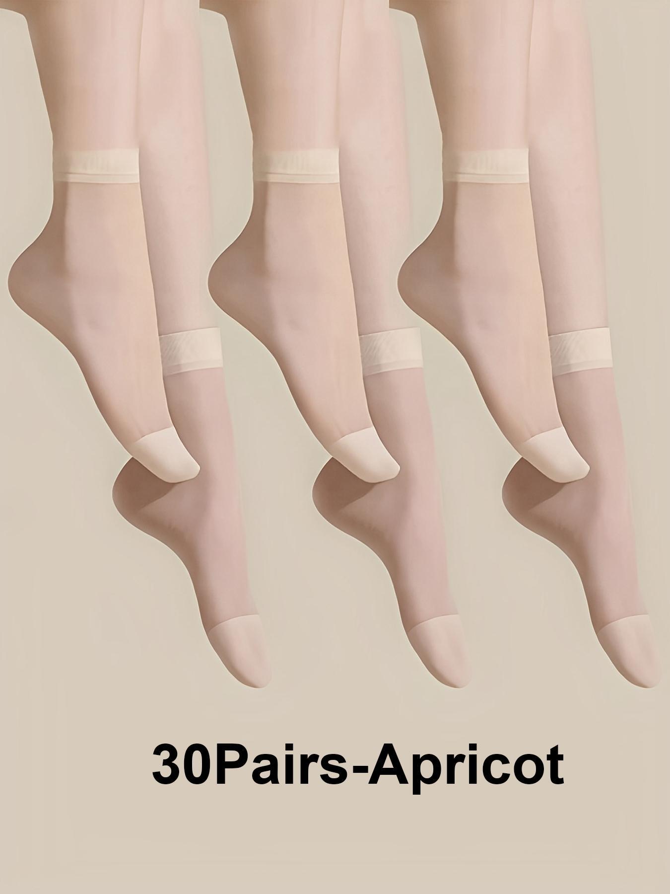 Women's Solid Color Low Cut Socks, Casual Comfy Breathable Minimalist Socks for Summer, Multipack Knit Socks for Women