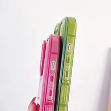 Compatible with iPhone 14 Pro Case with Clear Kickstand Creative Protective Design Case with Camera Holder for TPU Slim Shockproof Cool Phone Case for iPhone 14 Pro-Black