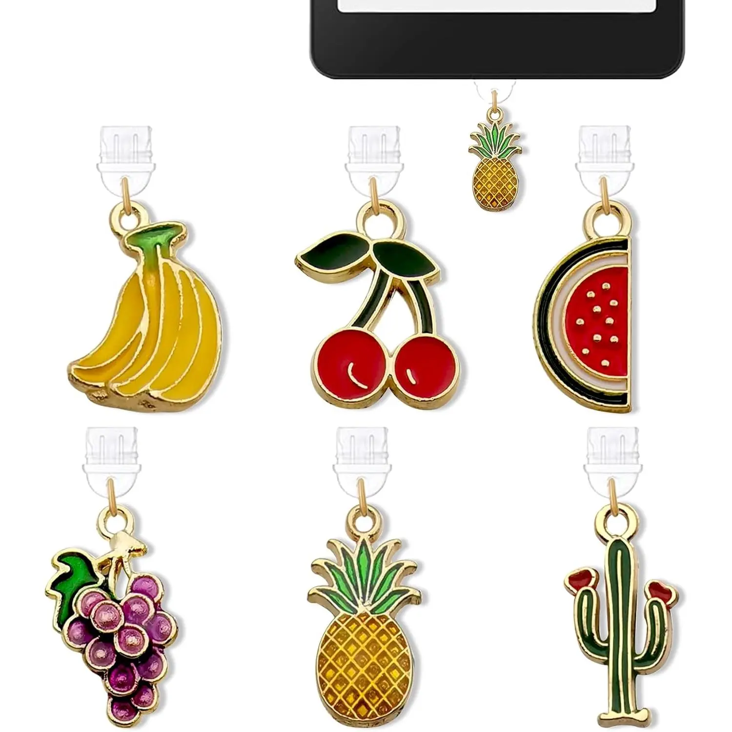 Charms for Kindle Dust Plug Charm E-Reader Accessories Charm,Compatible with Kindle Tablets Phone Type C  Ports,Gifts for Mom Teacher  Reader Booklovers