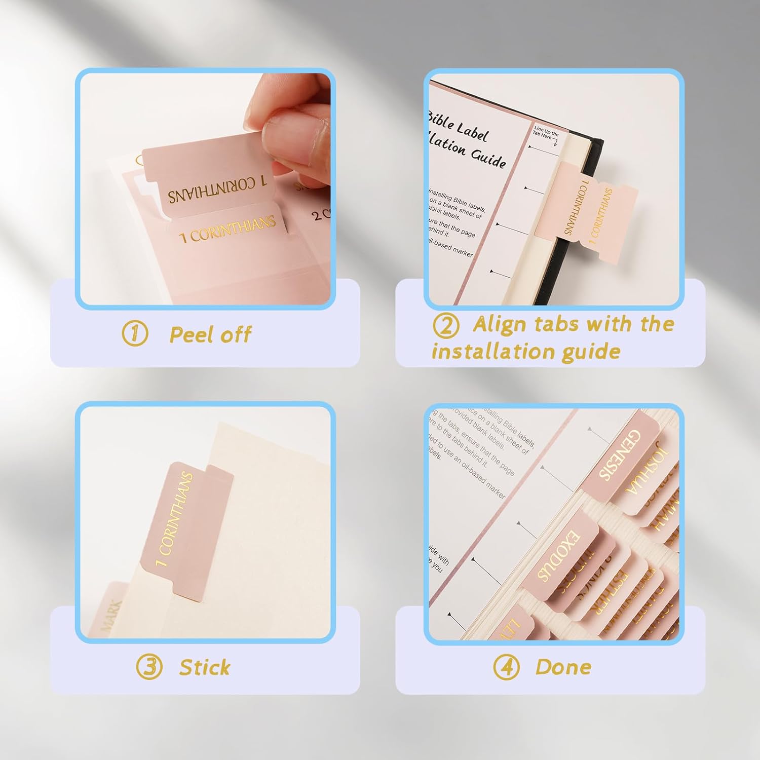 Laminated  Tabs,  Foil Large Print Lettering, 75 Tabs  Study Journaling Supplies, Christian  for Women and Men, She Reads Truth  ()