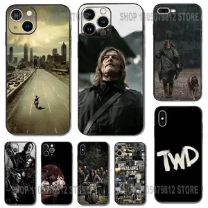 TWD Phone Case, Zombie Apocalypse TV Series Fan Art Protective Cover Compatible with iPhone 11-17 Pro Max/Plus & Samsung Galaxy S23-S25